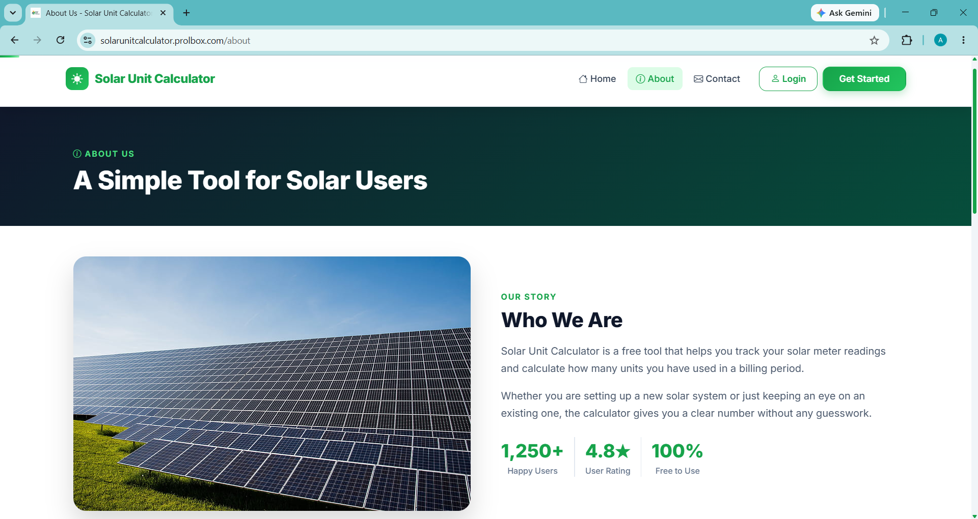 Advanced Solar Unit Calculator - Screenshot 6